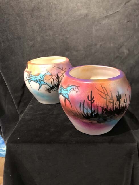 &quot;SW GATHERING&quot; Painted Pottery 6x7