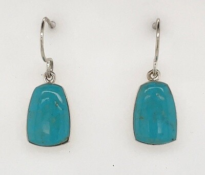 SILVER TURQUOISE EARRINGS NAVAJO - EA