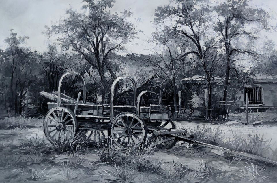 EMPTY WAGON 24&quot; x 36&quot;