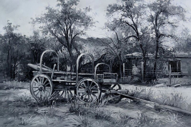 EMPTY WAGON 24&quot; x 36&quot;