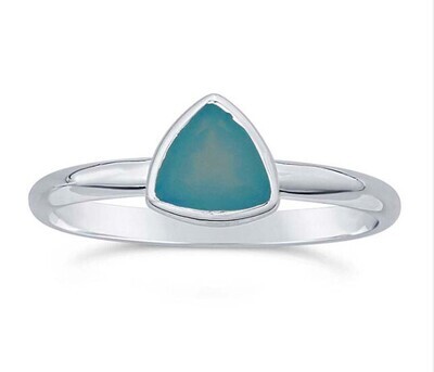 SILVER CHALCEDONY RING ASR85-8 SILVER CHALCEDONY RING ASR85-8