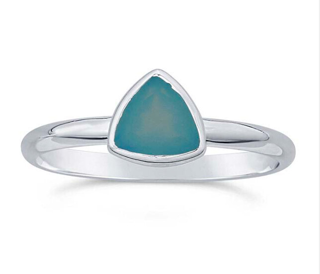 SILVER CHALCEDONY RING ASR85-8