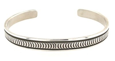 SILVER CUFF BRACELET NAVAJO - BRUCE MORGAN