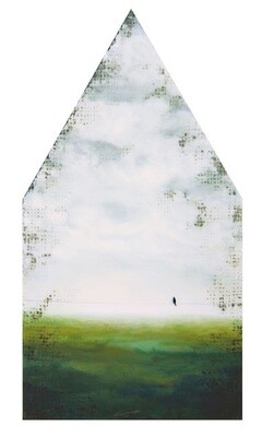&quot;WAITING FOR ANOTHER&quot; 15x8 Mixed Media