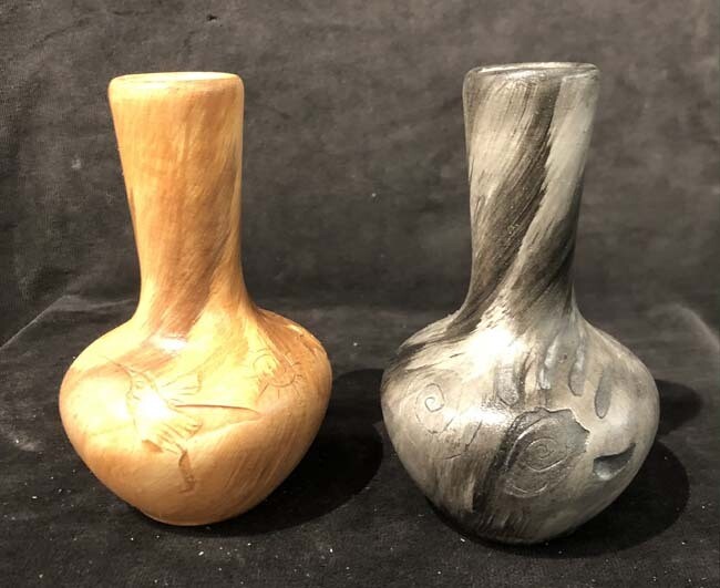 &quot;MINI FLOWER VASE&quot; Petroglyph Pottery 5.5x3.5
