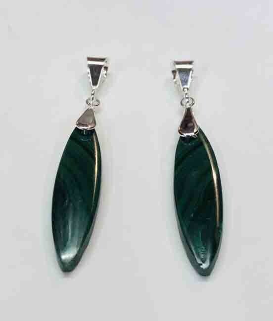 SILVER MALACHITE PENDANT ASP72
