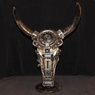 STANDING BULL SKULL III