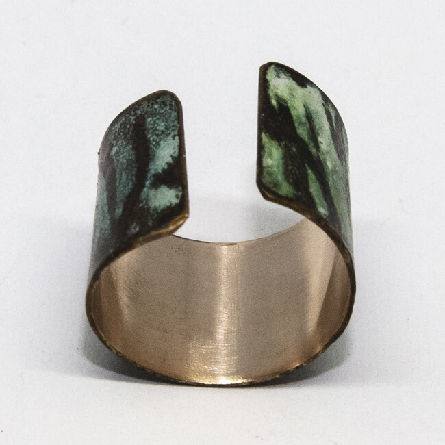 BRONZE PATINA WRAP RING KAR28-10