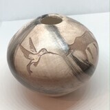 &quot;ROUND SEED POT&quot; Petroglyph Pottery 5x6