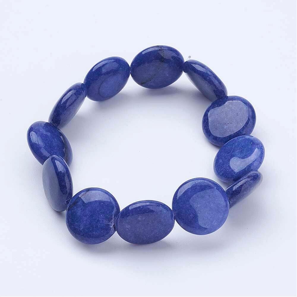LAPIS COIN STRETCH BRACELET