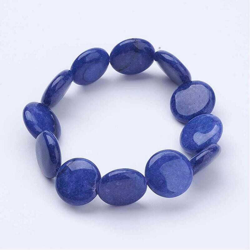 LAPIS COIN STRETCH BRACELET