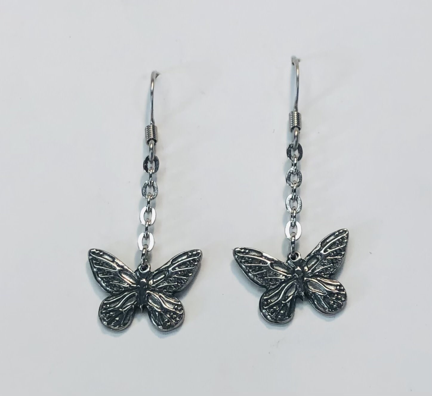 STAINLESS BUTTERFLY EARRINGS FJE137