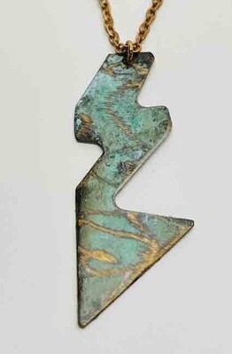 BRONZE PATINA NECKLACE KAN110-24
