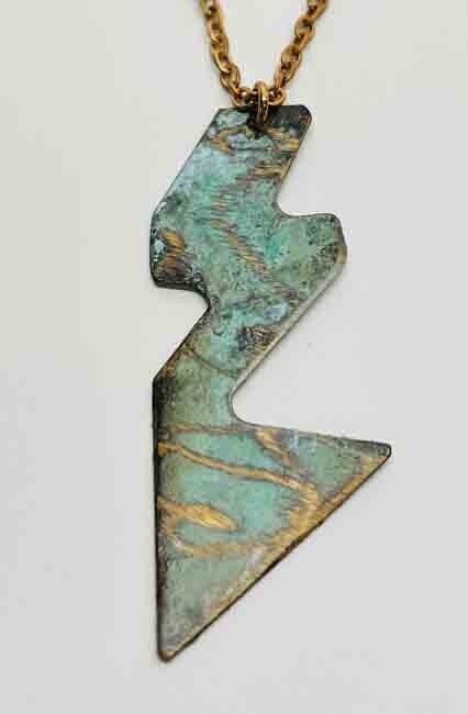 BRONZE PATINA NECKLACE KAN110-24