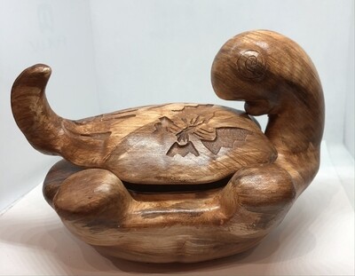 &quot;TURTLE LOVE&quot; Petroglyph Pottery 5x7