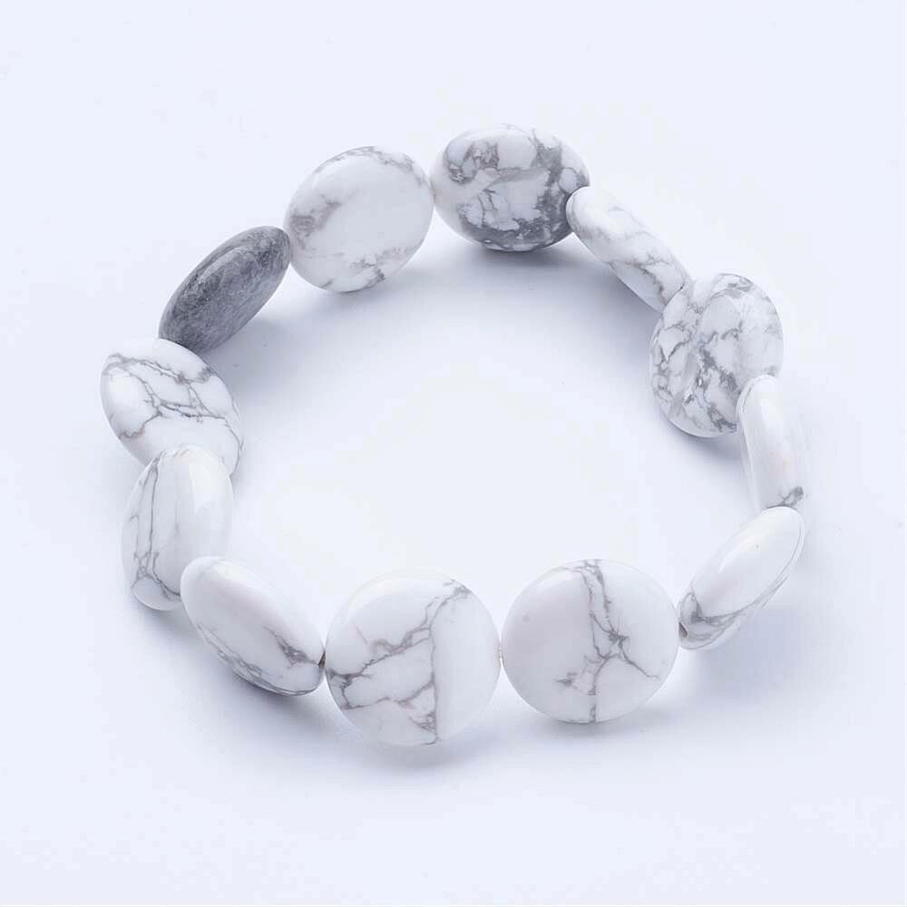 HOWLITE COIN STRETCH BRACELET FJBOL