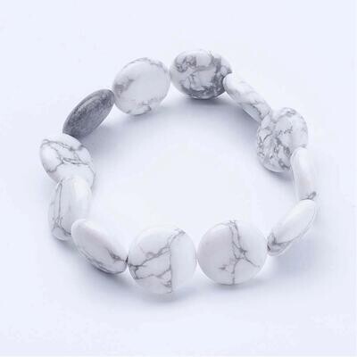 HOWLITE COIN STRETCH BRACELET FJBOL