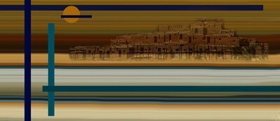 PUEBLO SPIRIT 30&quot;x60&quot; Acrylic on Metal