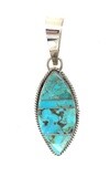 SILVER TURQUOISE PENDANT NAVAJO - BRANDON ETCITY