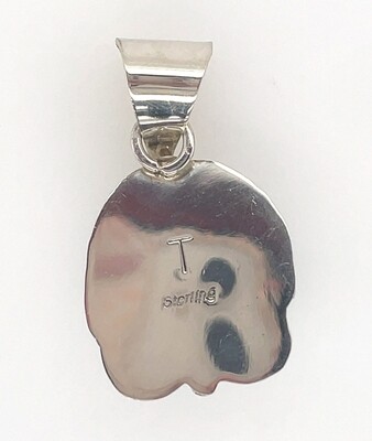 SILVER TURQUOISE PENDANT NAVJAO - TIA LONG