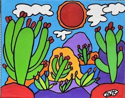 RED SUN 11&quot;x14&quot;