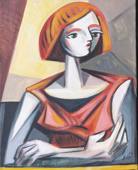 YOUNG REDHEAD 20&quot;x16&quot;