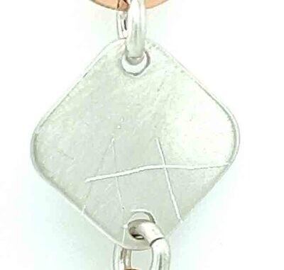MIXED METALS LINKED NECKLACE