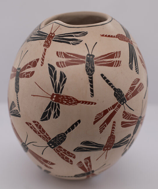 MATA ORTIZ DRAGONFLIES 4.75&quot; x 3&quot;