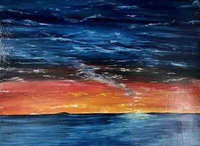 SANTA CRUZ EVENING 30&quot;X40&quot;