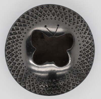 MATA ORTIZ BLACK BUTTERFLY BOWL 3.75&quot; x 1.50&quot;