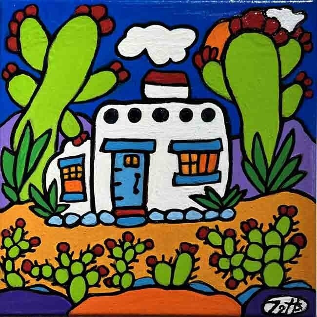 NIGHT DESERT 8&quot; x 8&quot;