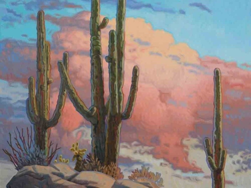 &quot;SONORAN LATE AFTERNOON&quot; 18&quot; x 30&quot; Oil on Canvas