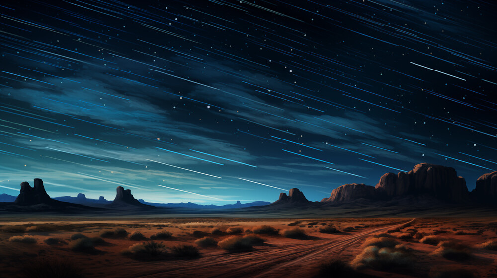 STREAMING NIGHT 16&quot; X 30&quot; Acrylic on Metal