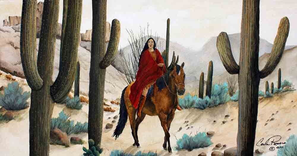 DESERT SENORITA 15&quot; x 28&quot;