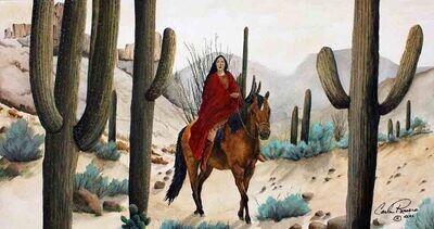 DESERT SENORITA 15&quot; x 28&quot;