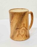 &quot;ETCHED MUG&quot; petroglyph pottery 5&quot; x 4&quot;