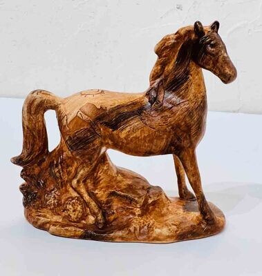 &quot;SMALL HORSE&quot; Petroglyph Pottery 6x6