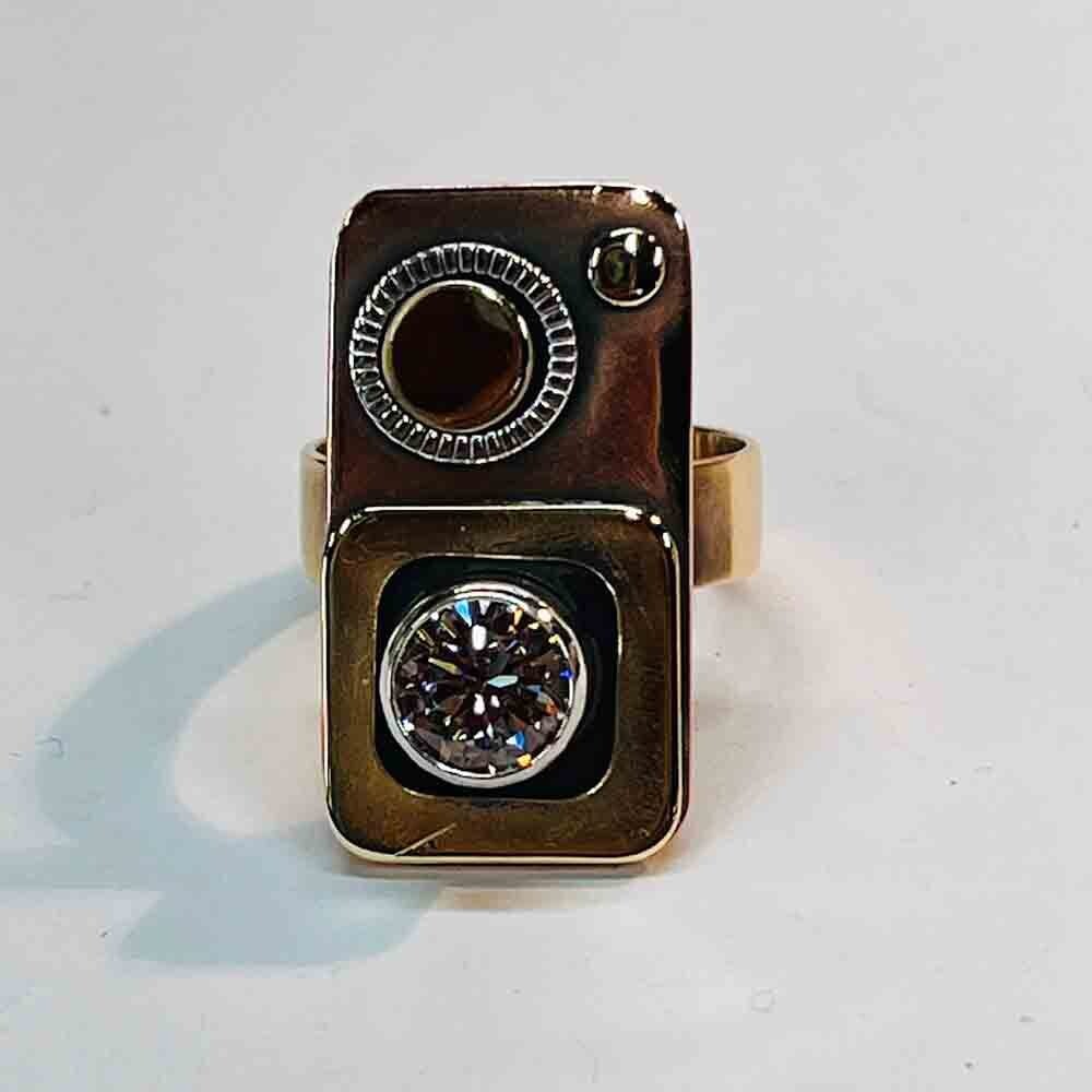 MIXED METALS RING KAR05-8.5