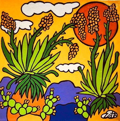 YUCCA BLOOM 12&quot; x 12&quot;