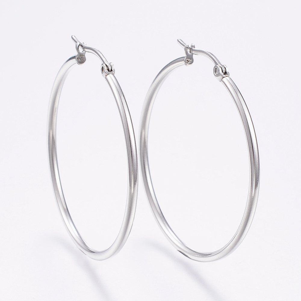 STAINLESS HOOP EARRINGS FJE222