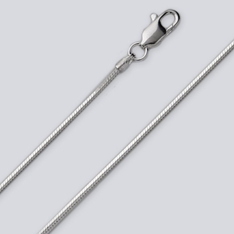 SS 1.6MM 8-SIDED SN CHAIN, Size: 16&quot;