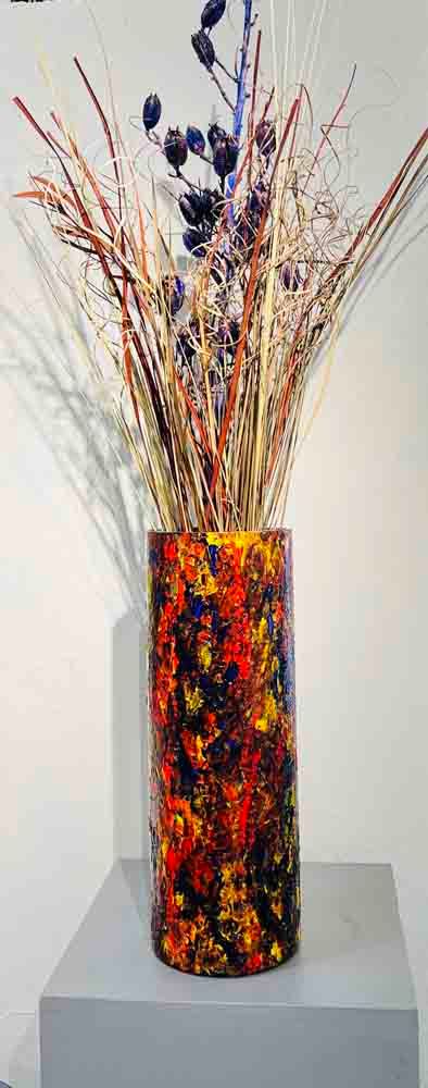 &quot;COLOR MY WORLD&quot; Mixed Media Vase