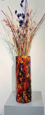&quot;COLOR MY WORLD&quot; Mixed Media Vase
