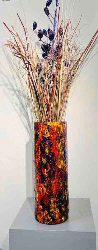 &quot;COLOR MY WORLD&quot; Mixed Media Vase