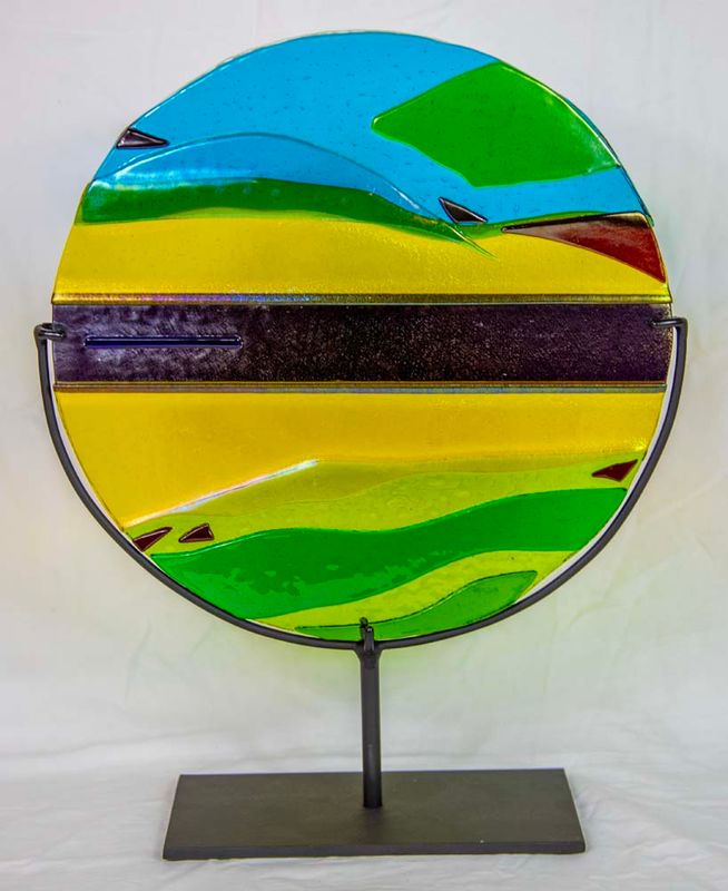 TRANQUILITY 16&quot; x 12.5&quot; x 4&quot; Fused Glass