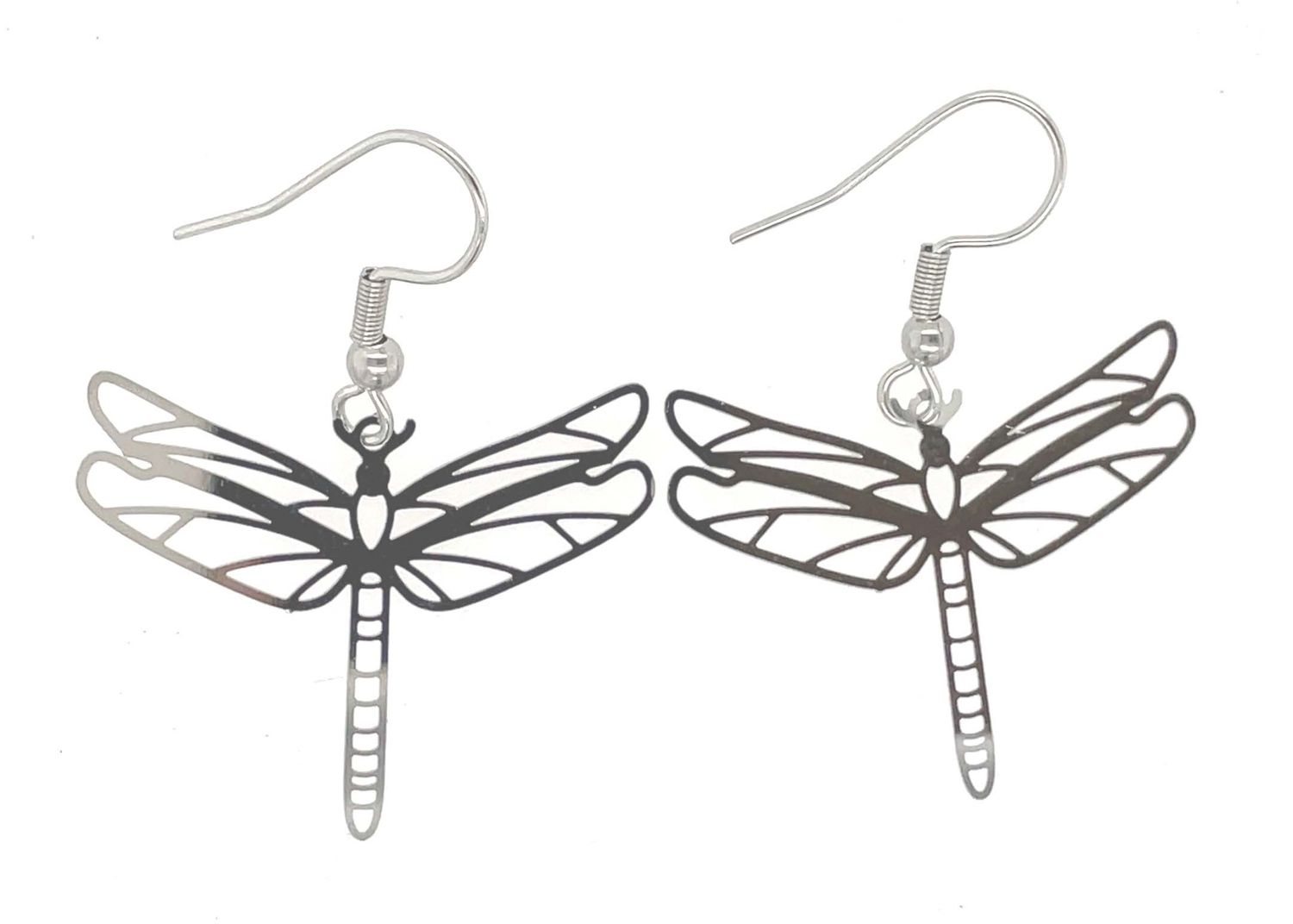 STAINLESS DRAGONFLY EARRINGS