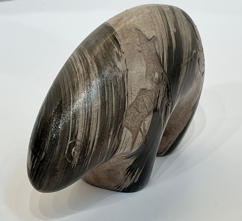 &quot;LIL BEAR FETISH&quot; Petroglyph Pottery 6x3.5x2