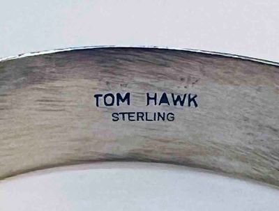 SILVER 3 RIB CUFF BRACELET NAVAJO - TOM HAWK