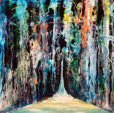 CENDER FALLS 24&quot;x24&quot;