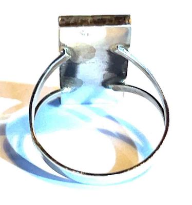 SILVER OPAL SHADOW-BOX RING NAVAJO-FELIX PERRY-9